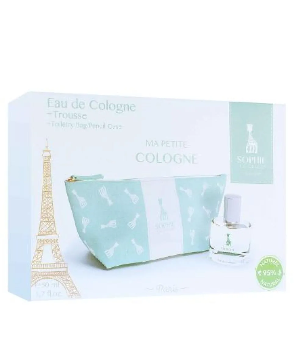 Ma Petite Cologne darilni set za otroke kolonjska voda 50 ml + kozmetična torbica 50 ml + kosmetická taštička