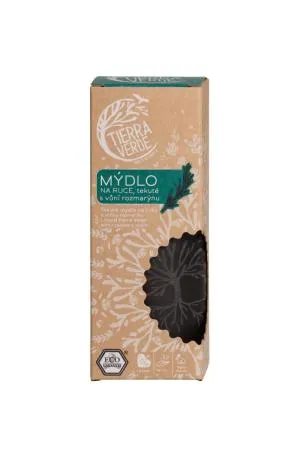 Tierra Verde Tekoče milo za roke z vonjem rožmarina (steklena steklenička 230 ml)