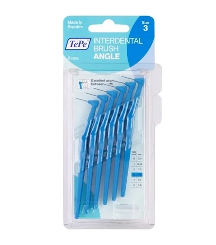 Angle medzobne ščetke 0,6 mm 6 kosov
