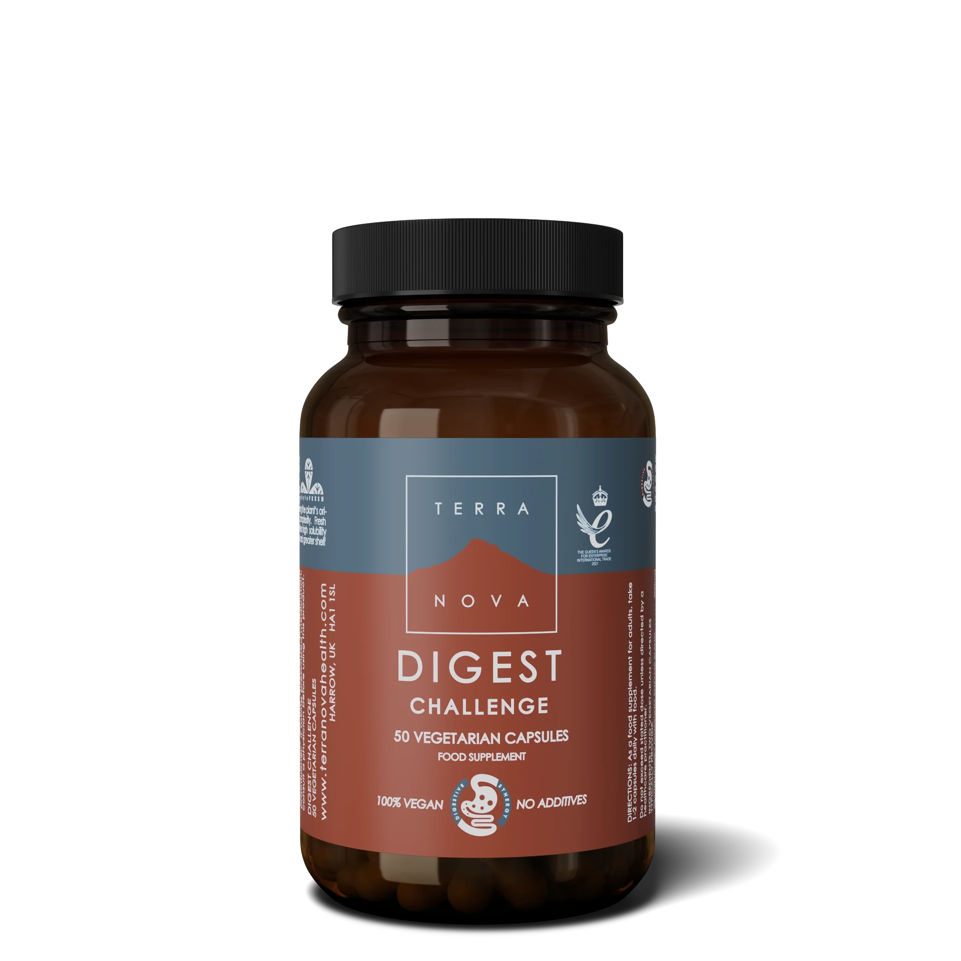 Terranova Health Digest Challenge (50 kapsul) - obogateno z ingverjem in kardamomom