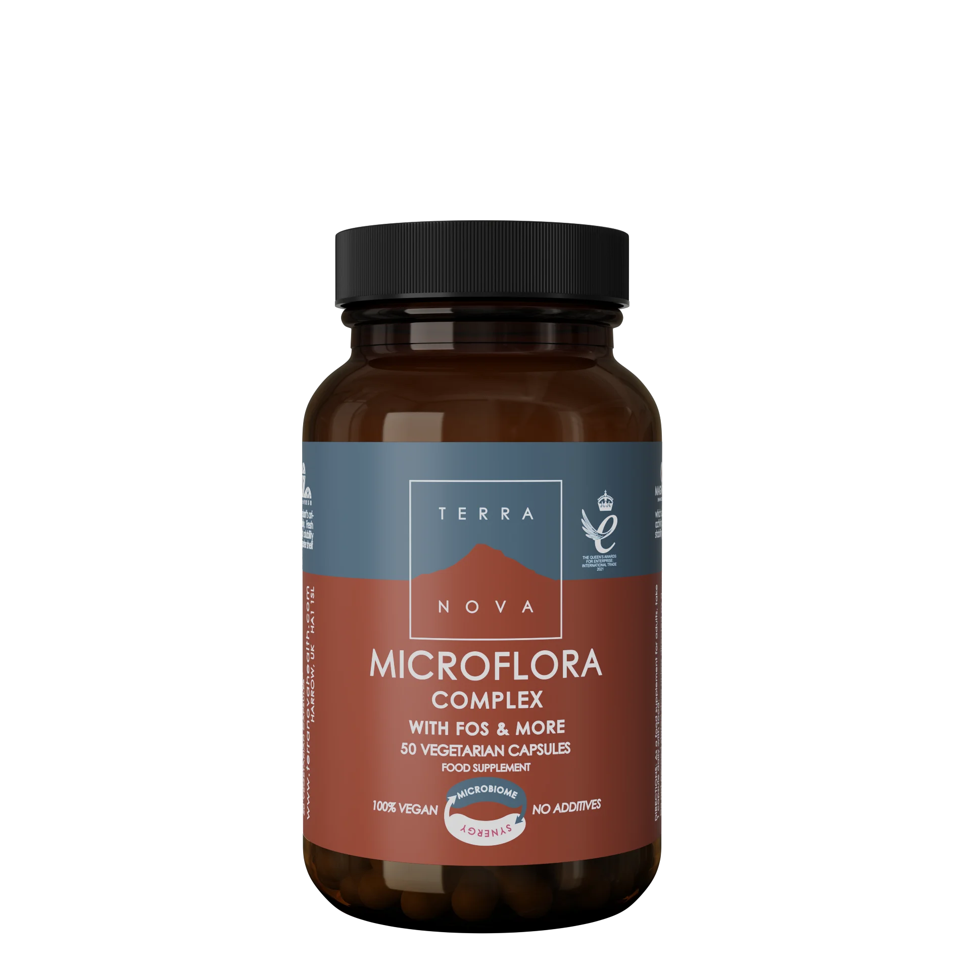 Terranova Health Probiotični kompleks & prebiotiki (50 kapsul) - za podporo črevesne mikroflore