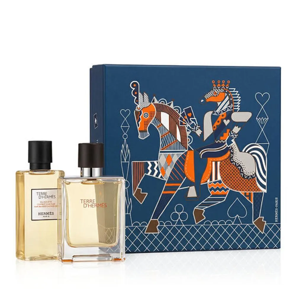 Terre D'Hermès toaletna voda za moške 50 ml + gel za prhanje 40 ml
