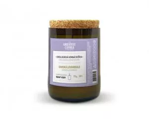 The Greatest Candle in the World Največja sveča Sveča v vinski steklenici (170 g) - divja sivka - deluje približno 50 ur