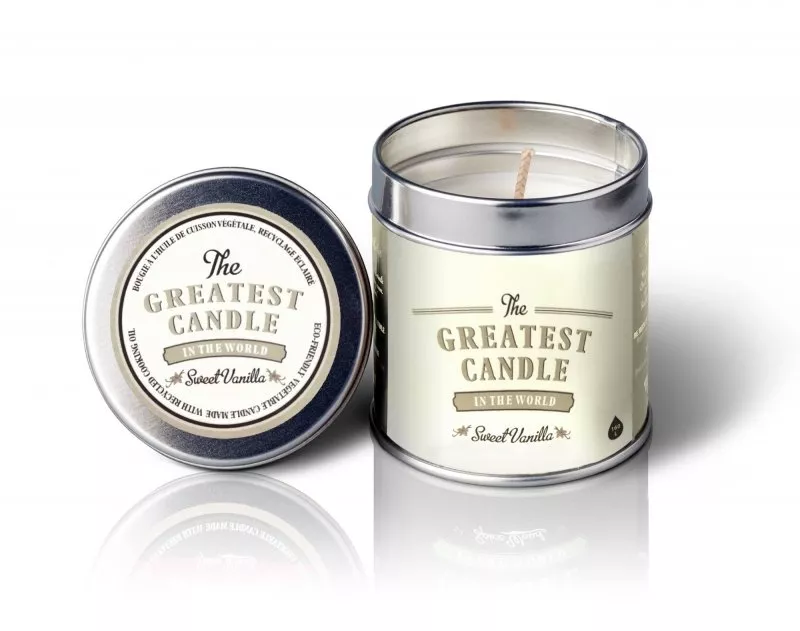 The Greatest Candle in the World Dišeča sveča v pločevinki (200 g) - sladka vanilija