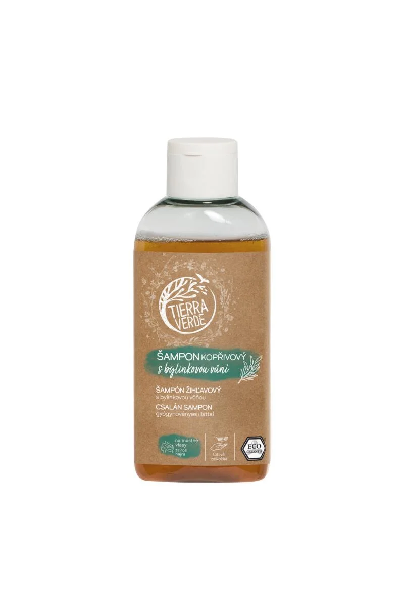 Tierra Verde Koprivni šampon z zeliščnim vonjem 100 ml - za mastne lase