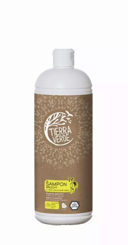 Tierra Verde Brezov šampon za suhe lase z limonsko travo (1 l)