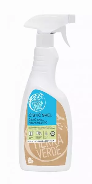 Tierra Verde Čistilo za steklo z BIO pomarančo in citronelo (750 ml)