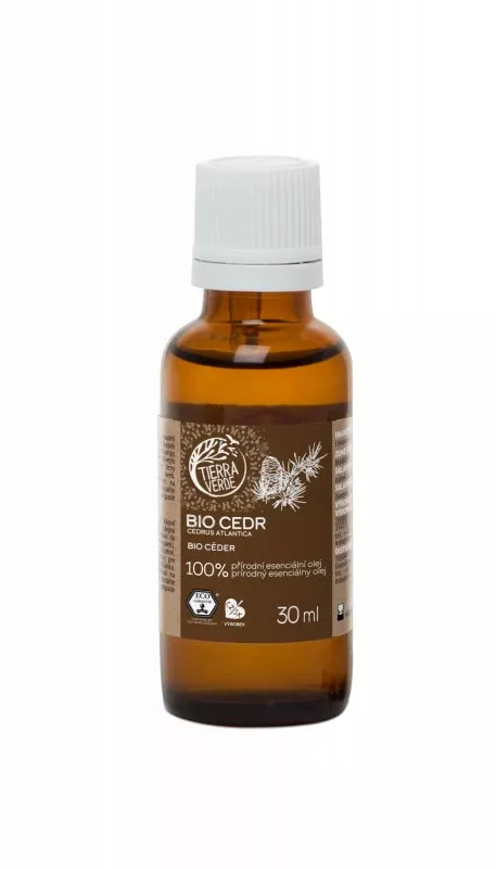 Tierra Verde Eterično olje cedre BIO (30 ml) - moški in pomirjujoč vonj