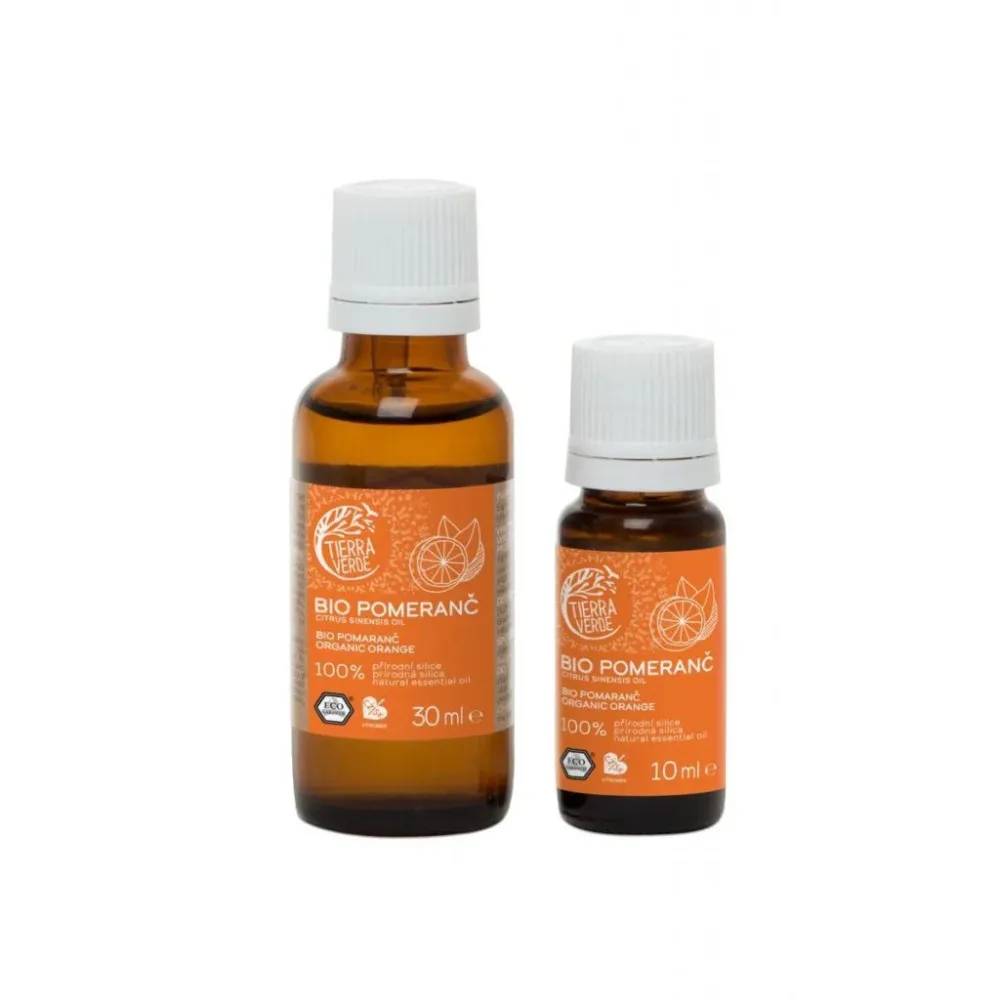 Tierra Verde Eterično olje pomaranče BIO (30 ml) - sredstvo za izboljšanje razpoloženja