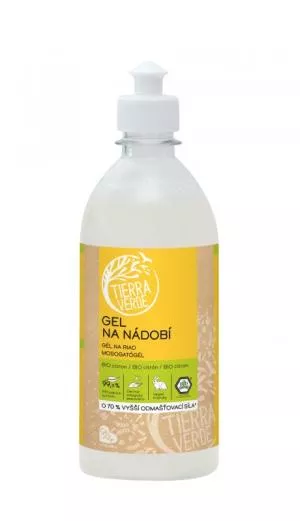 Tierra Verde Gel za pomivanje posode z organskim limoninim oljem (500 ml)