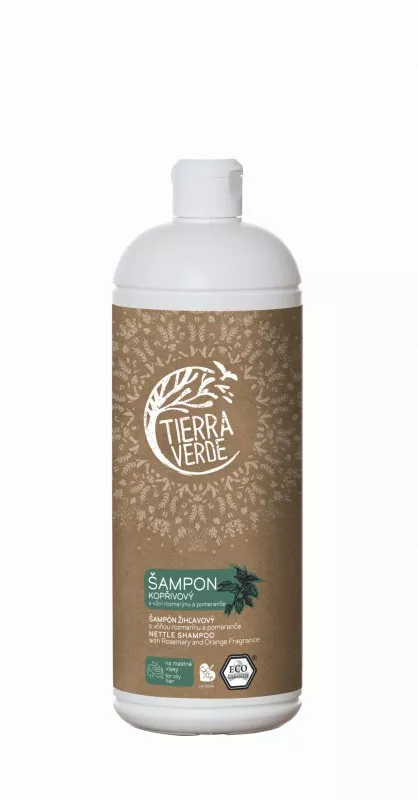 Tierra Verde Koprivni šampon za mastne lase z rožmarinom (1 l)