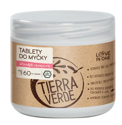 Tierra Verde Tablete za pomivalni stroj 3 kosi (vzorec) – nova učinkovitejša formula