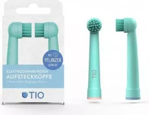 TIO Nadomestna glava za el. zobna ščetka (2 kosa) - ledena/koralna - združljiva z modeli zobnih ščetk oral-b