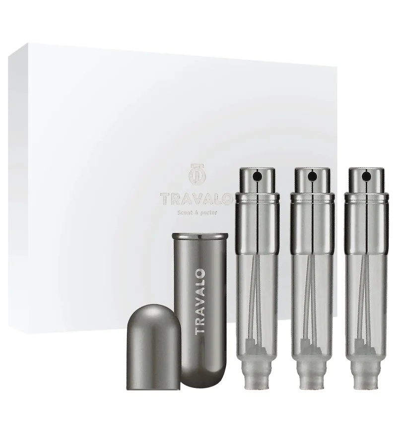 Classic ponovno polnljiv razpršilec za parfum 3x5 ml Titanium