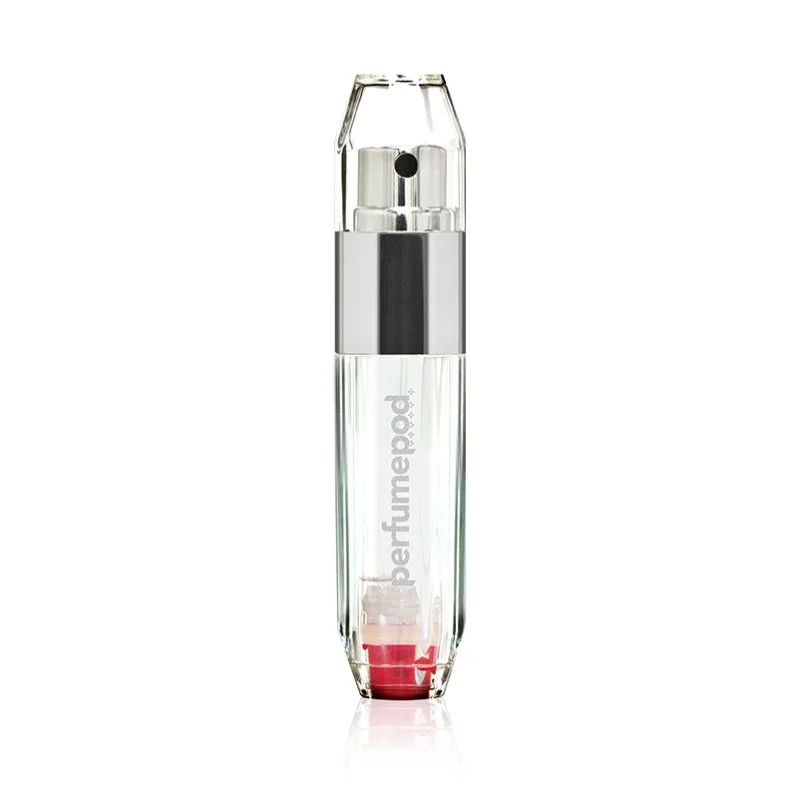 Perfume Pod Crystal ponovno napolnljiv razpršilec za parfum srebrn 5 ml