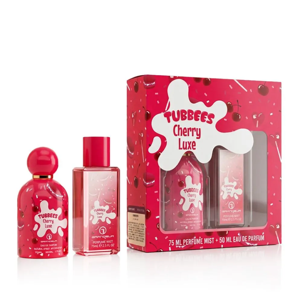 Tubbees Cherry Luxe 50 ml + telesni sprej parfumirana voda unisex 75 ml