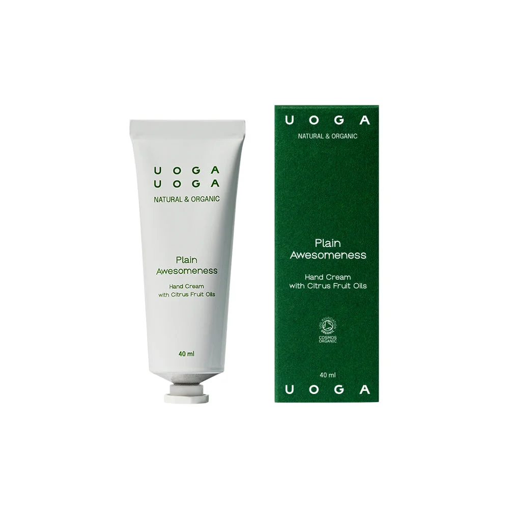 Uoga Uoga Vlažilna krema za roke Plain Awesomeness BIO (40 ml) - s svežim citrusnim vonjem
