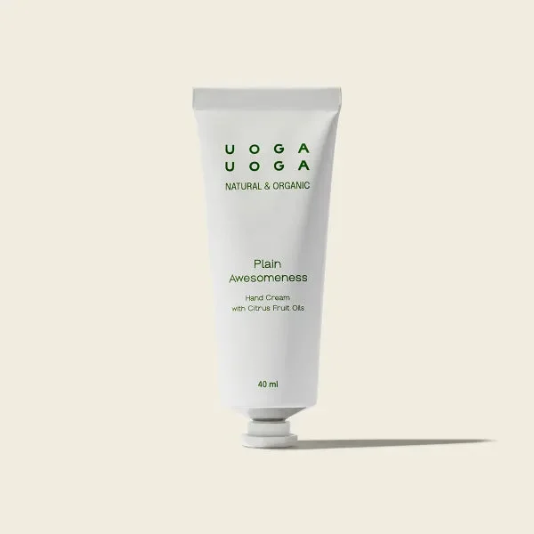 Uoga Uoga Vlažilna krema za roke Plain Awesomeness BIO (40 ml) - s svežim citrusnim vonjem