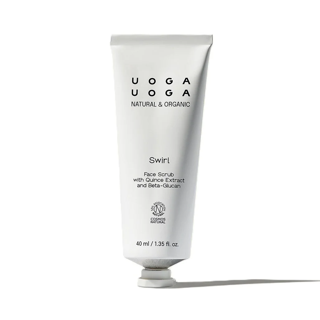 Uoga Uoga Nežen obrazni piling z izvlečkom kutine Swirl (40 ml) - primeren tudi za občutljivo kožo