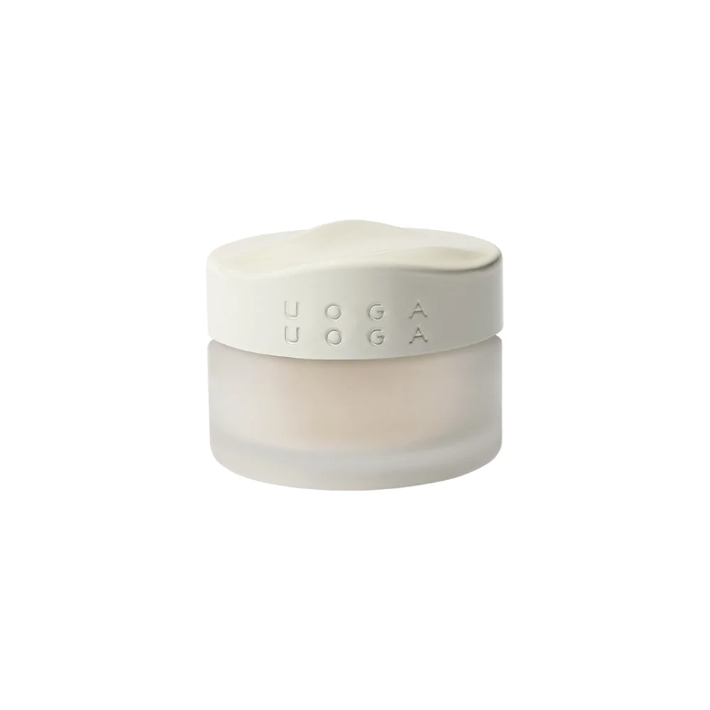 Uoga Uoga Mineralni puder v prahu z jantarjem (10 g) 636 Strawberry and Snow - lahek, naraven, SPF 15