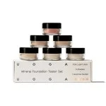Uoga Uoga Komplet testerjev mineralnega pudra (6 x 0,7 g) Light - 5 pudrov + 1 rdečilo za lica glede na odtenek polti