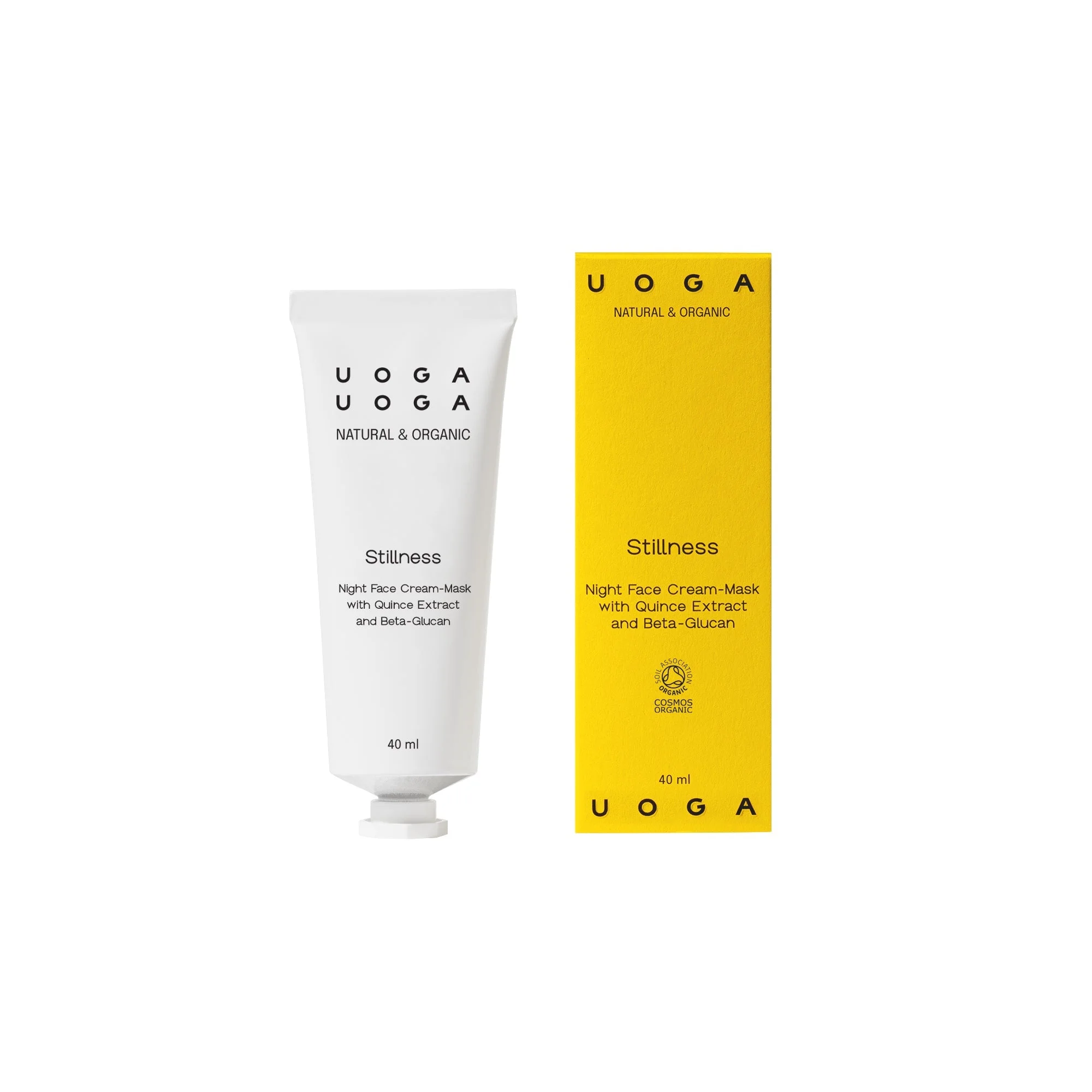 Uoga Uoga Hranilna nočna maska za obraz Stillness BIO (40 ml) - z intenzivnim vlažilnim učinkom