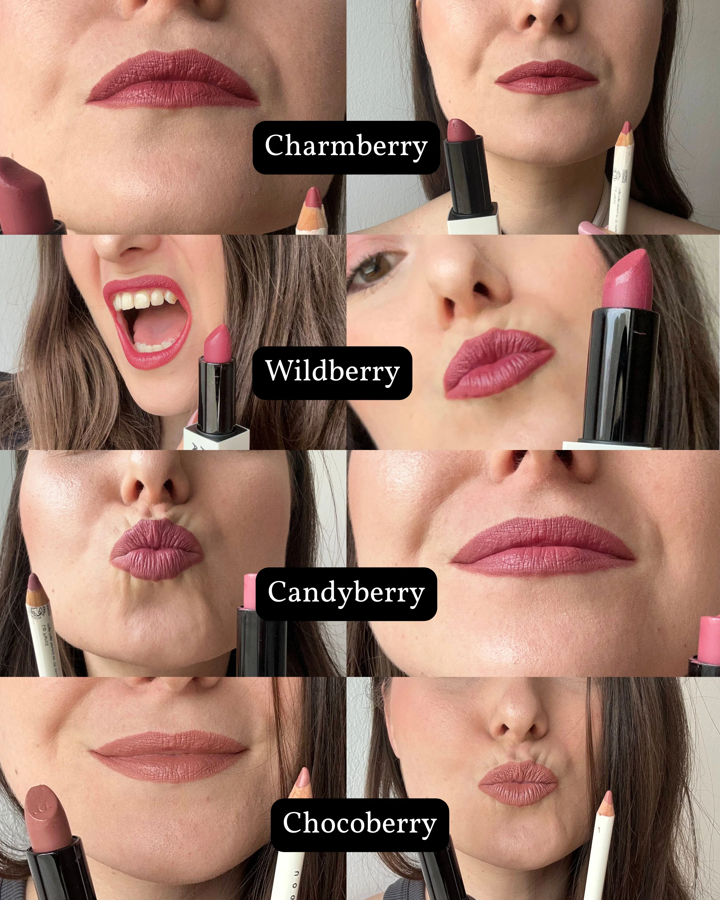 Uoga Uoga Negovalna šminka (4 g) 613 Cuteberry - 6 odtenkov na osnovi mineralov