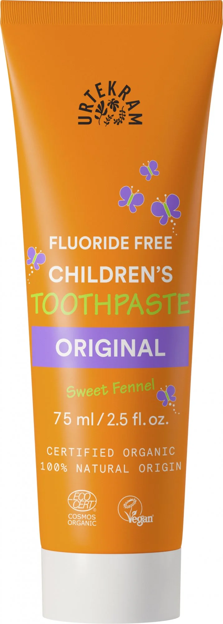 Urtekram Otroška zobna pasta s komarčkom BIO (75 ml) - brez fluorida