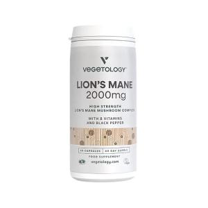 Veganska levja griva 2000 mg B-kompleksa, 60 kapsul