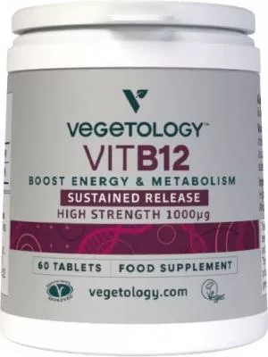 Vegetology Vegetology Vitamin B12 1000µg (cianokobalamin) s postopnim sproščanjem 60 tablet
