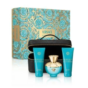Versace Pour Femme Dylan Turquoise + SG 100 ml + BG 100 ml + kozmetična torbica toaletna voda za ženske