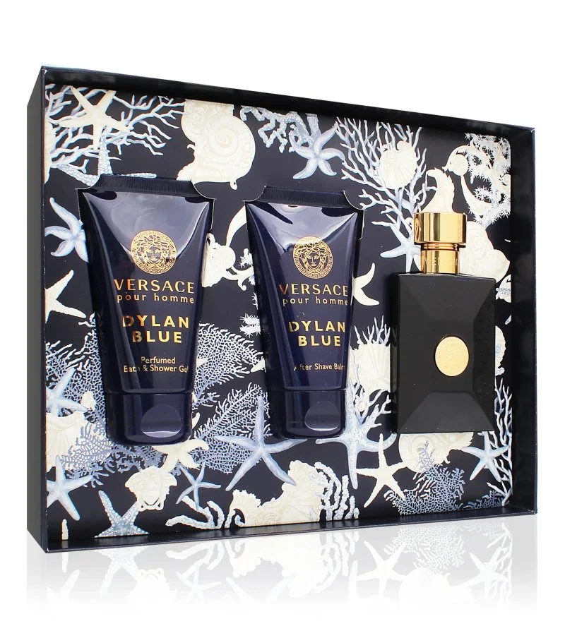 Dylan Blue Pour Homme darilni set 50 ml + gel za prhanje 50 ml + balzam po britju toaletna voda za moške