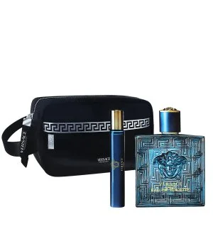 Versace Eros darilni set + toaletna voda 10 ml + kozmetična torbica toaletna voda za moške