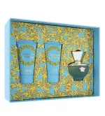 Dylan Turquoise darilni set za ženske toaletna voda 50 ml + gel za prhanje 50 ml + mleko za telo 50 ml 50 ml + sprchový gel 50 ml + tělové mléko 50 ml