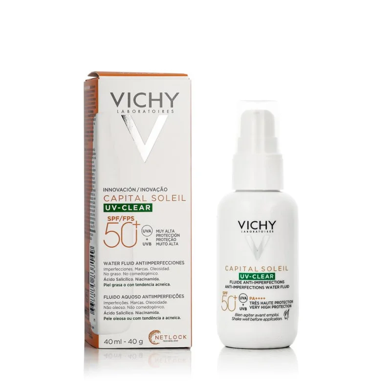 Capital Soleil UV-CLEAR fluid proti nepravilnostim SPF 50+ 40 ml
