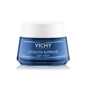Vichy Liftactiv Supreme nočna učvrstitvena krema proti gubam z lifting učinkom