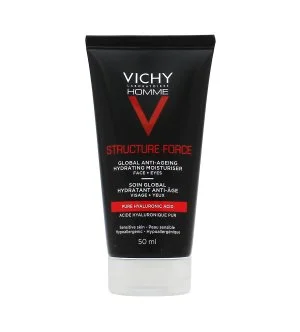 Vichy Homme Structure Force Anti-Aging Moisturizer učvrstitvena krema proti gubam s hialuronsko kislino za moške