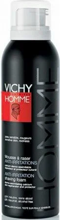 Vichy Homme pena za britje za občutljivo in razdraženo kožo za moške