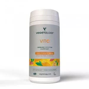 Vegetology Vitamin C 500 mg in bioflavonoidi za podporo imunskemu sistemu, 60 kapsul