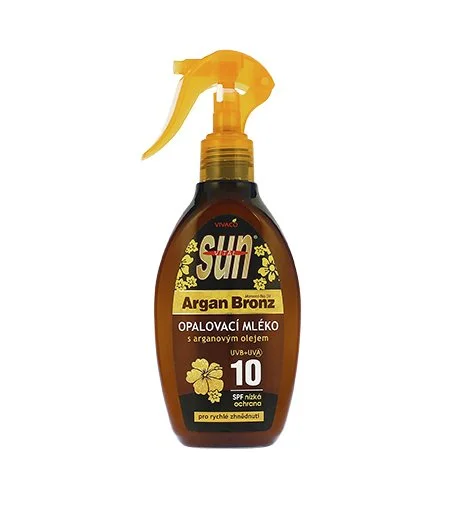 Sun Argan Bronz mleko za sončenje z arganovim oljem SPF 10 200 ml