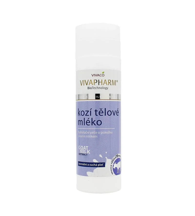 VivaPharm mleko za telo s kozjim mlekom 200 ml