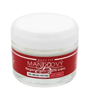 Vivaco Body Tip nočna krema za obraz z mandljevim oljem