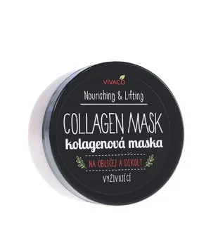 Vivaco Nourishing & Lifting Collagen Mask kolagenska maska za obraz in dekolte