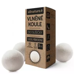 Allnature Volnene kroglice za sušilni stroj 3 kosi