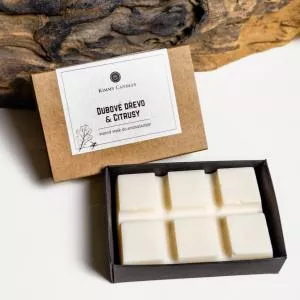 Kimmy Candles Dišeči vosek Oakwood & Citrus