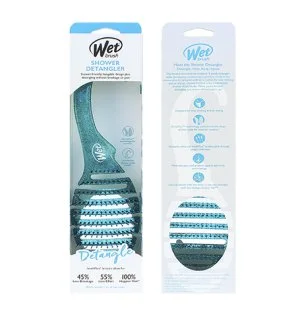 Wet Brush Shower Detangler krtača za lase Teal Glitter