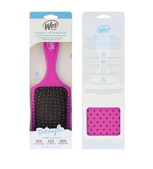 Wet Brush Paddle Detangler krtača za lase rožnata