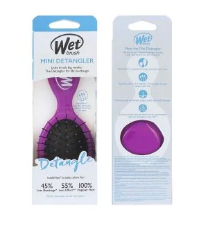 Wet Brush Mini Detangler krtača za lase vijolična