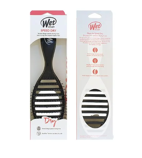 Speed Dry krtača za lase Black