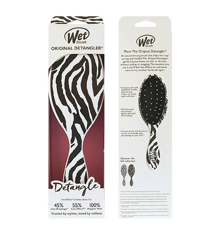 Original Detangler Safari krtača za lase Zebra